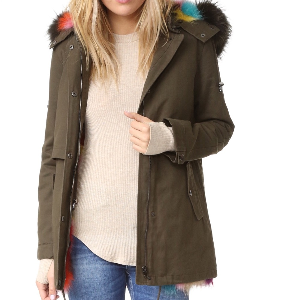 The Bodia jacket in navy by Alice + Olivia Medium